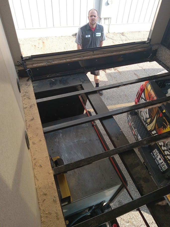 Flooring Large RV repair