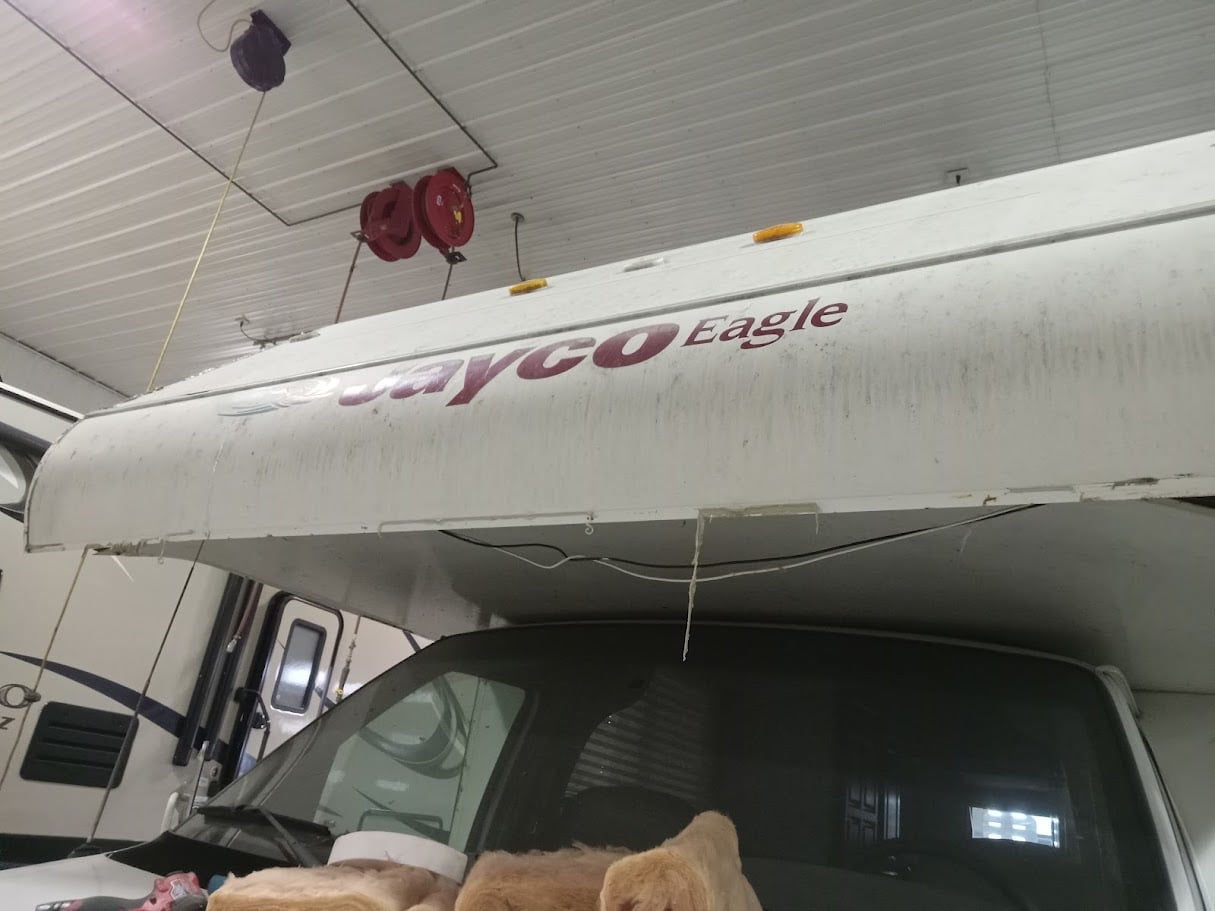 Jayco EAgle RV Overcab Repair outside