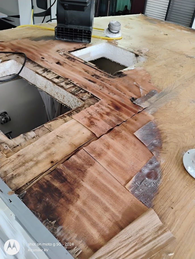 Rotted Rood on Roof of RV