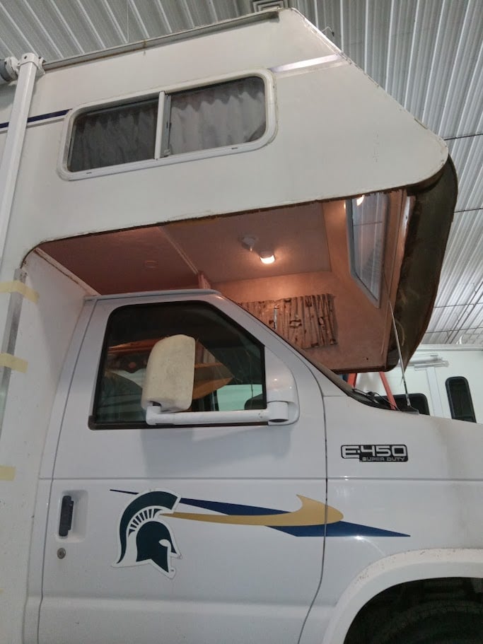 RV Class C Repair Floor missing