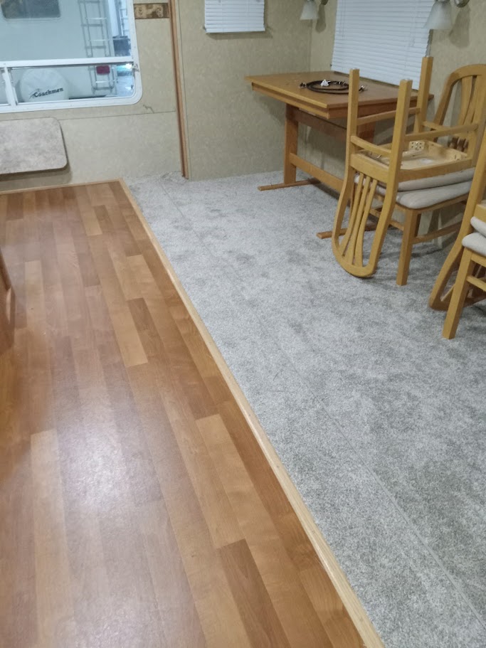 RV Floor Replacement Floor and Carpet