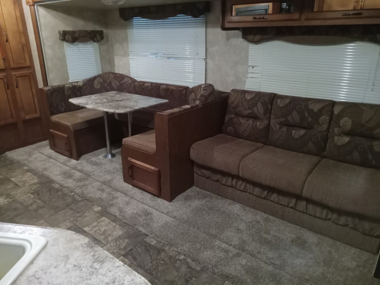 RV Floor Replacement Gray Carpet