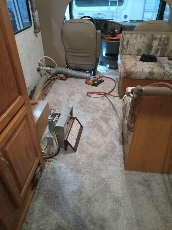RV Floor Replacement Cleaning