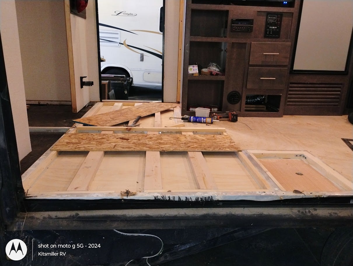 RV Floor Replacement Structure