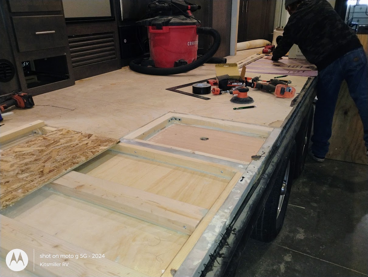 RV Floor Replacement New Flooring