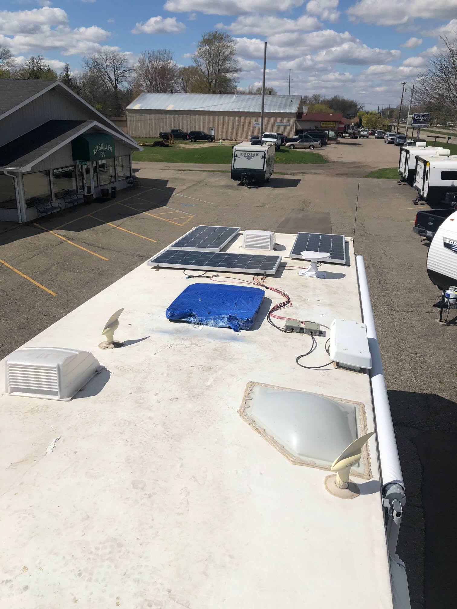 RV tire blowout repair