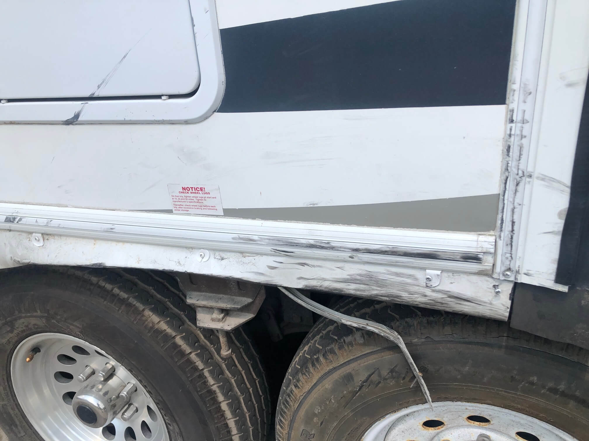 RV tire blowout repair